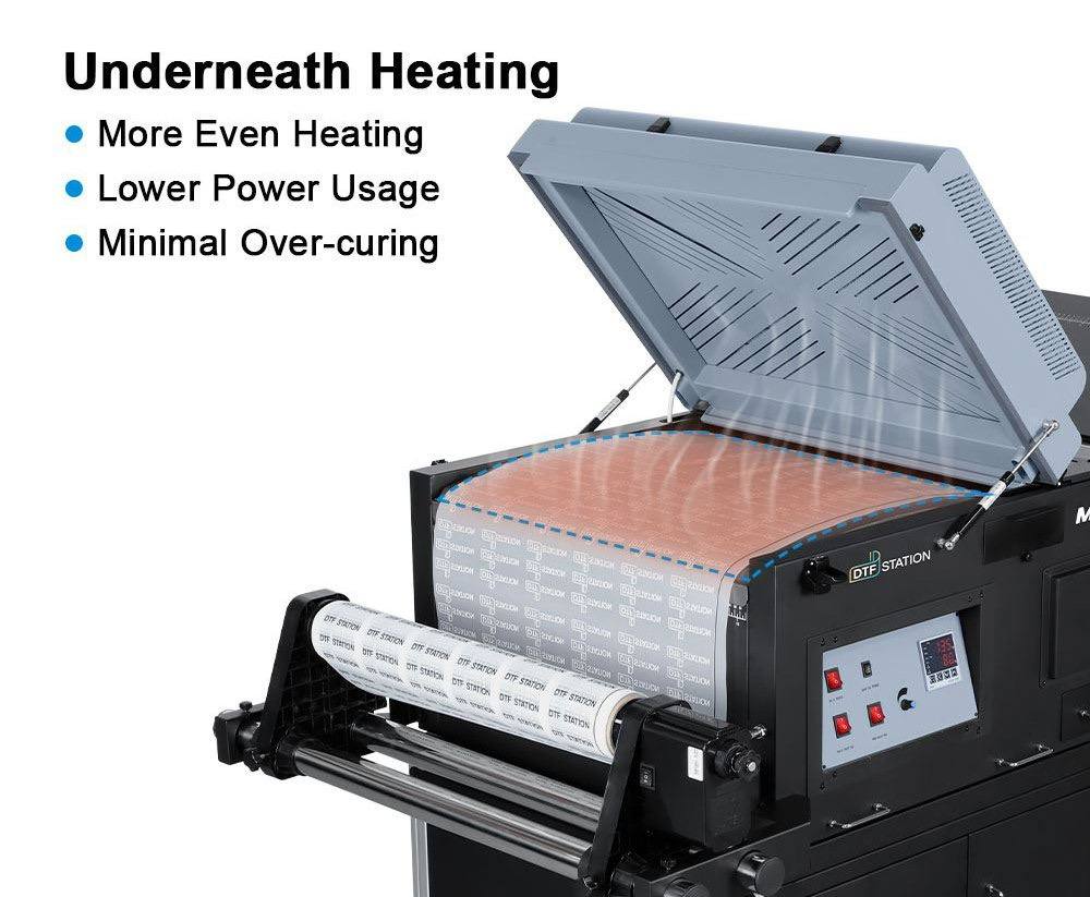 Máy rắc bột với công nghệ gia nhiệt đáy