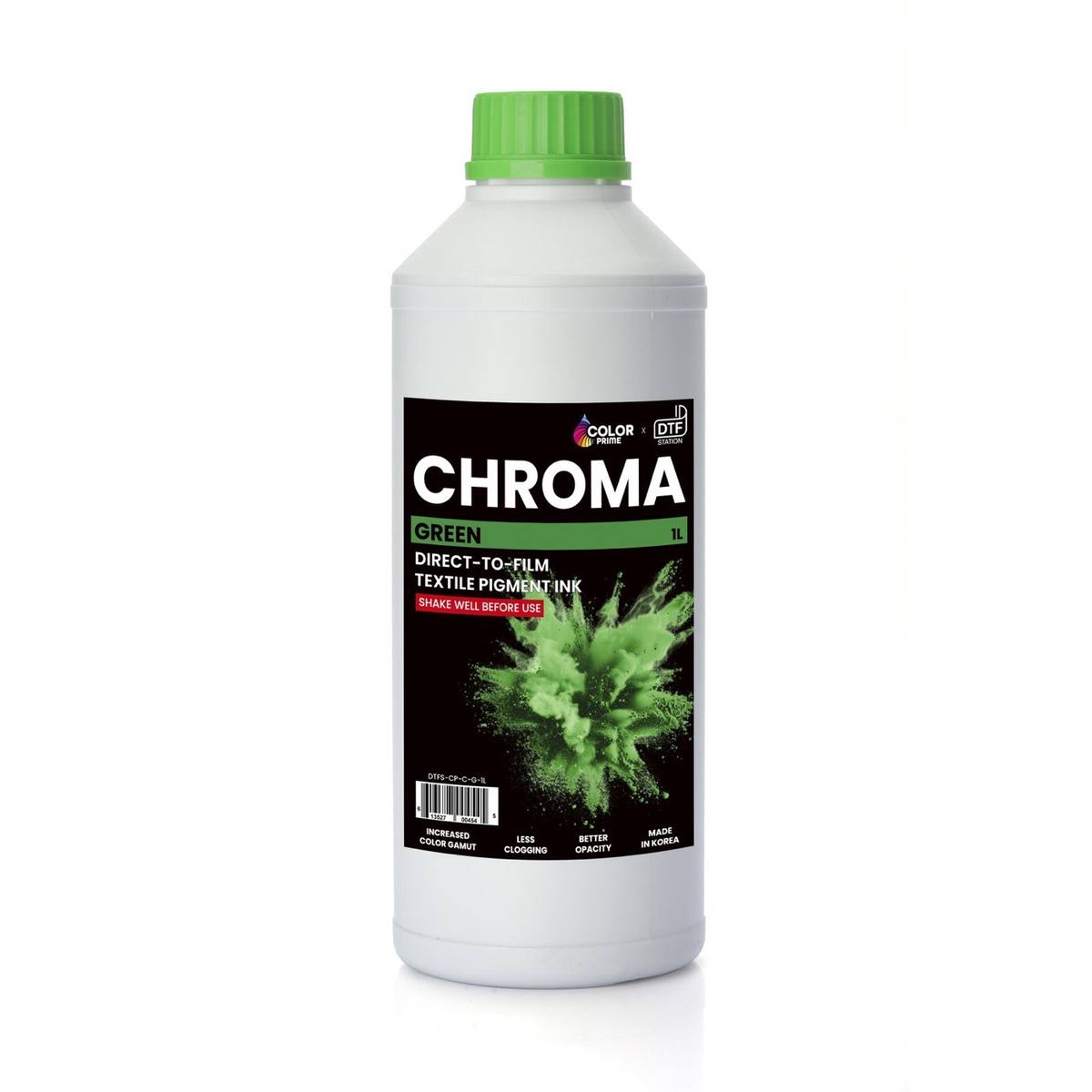 Mực DTF Color Prime Chroma: Màu Đặc Biệt Xanh Lá