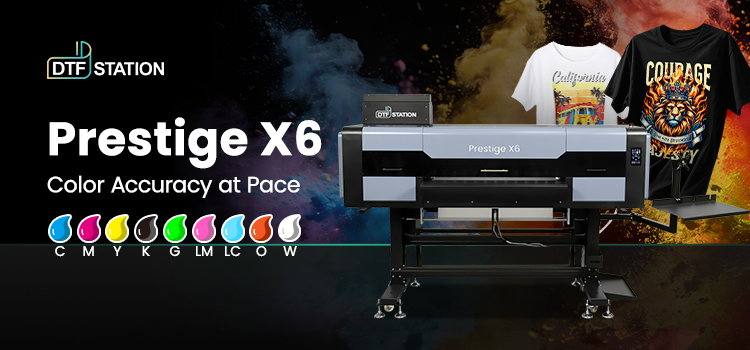 Máy in PET chuyển nhiệt (DTF) Prestige X6 9 màu khổ 90cm