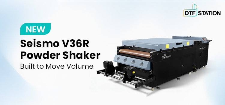 Máy rắc bột in DTF Seismo V36R khổ 90cm