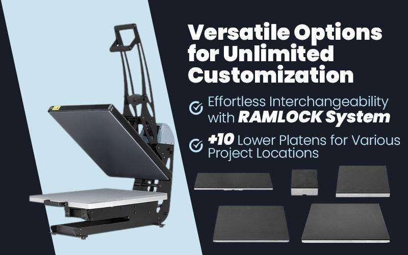 GS-105HS với hệ thống RAMLOCK và hơn 10 bàn ép
