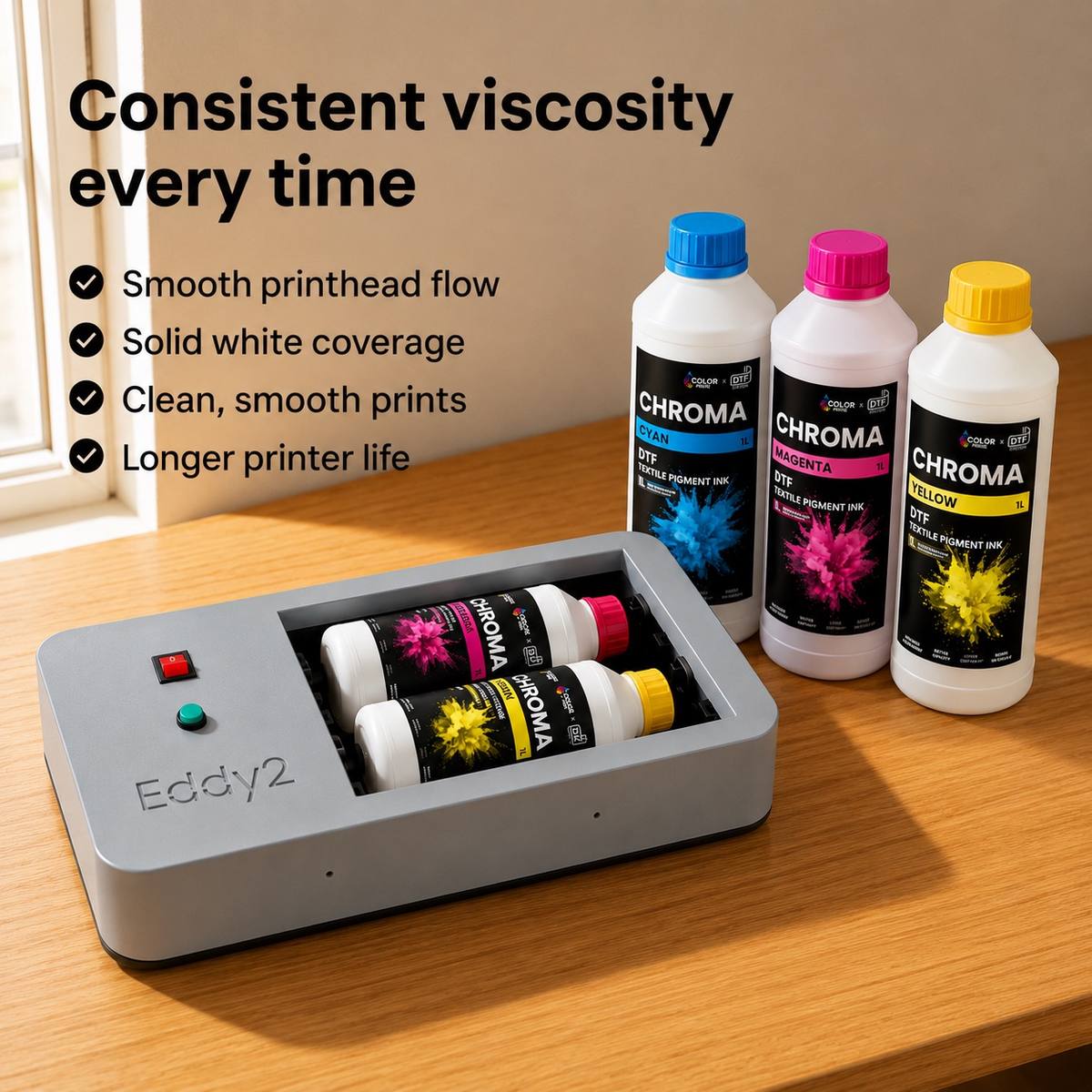 Máy lắc mực Eddy2