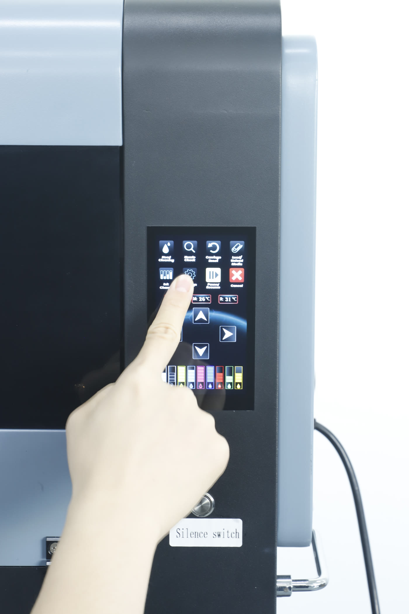 Thao tác trên màn hình cảm ứng của Prestige XL2 Pro